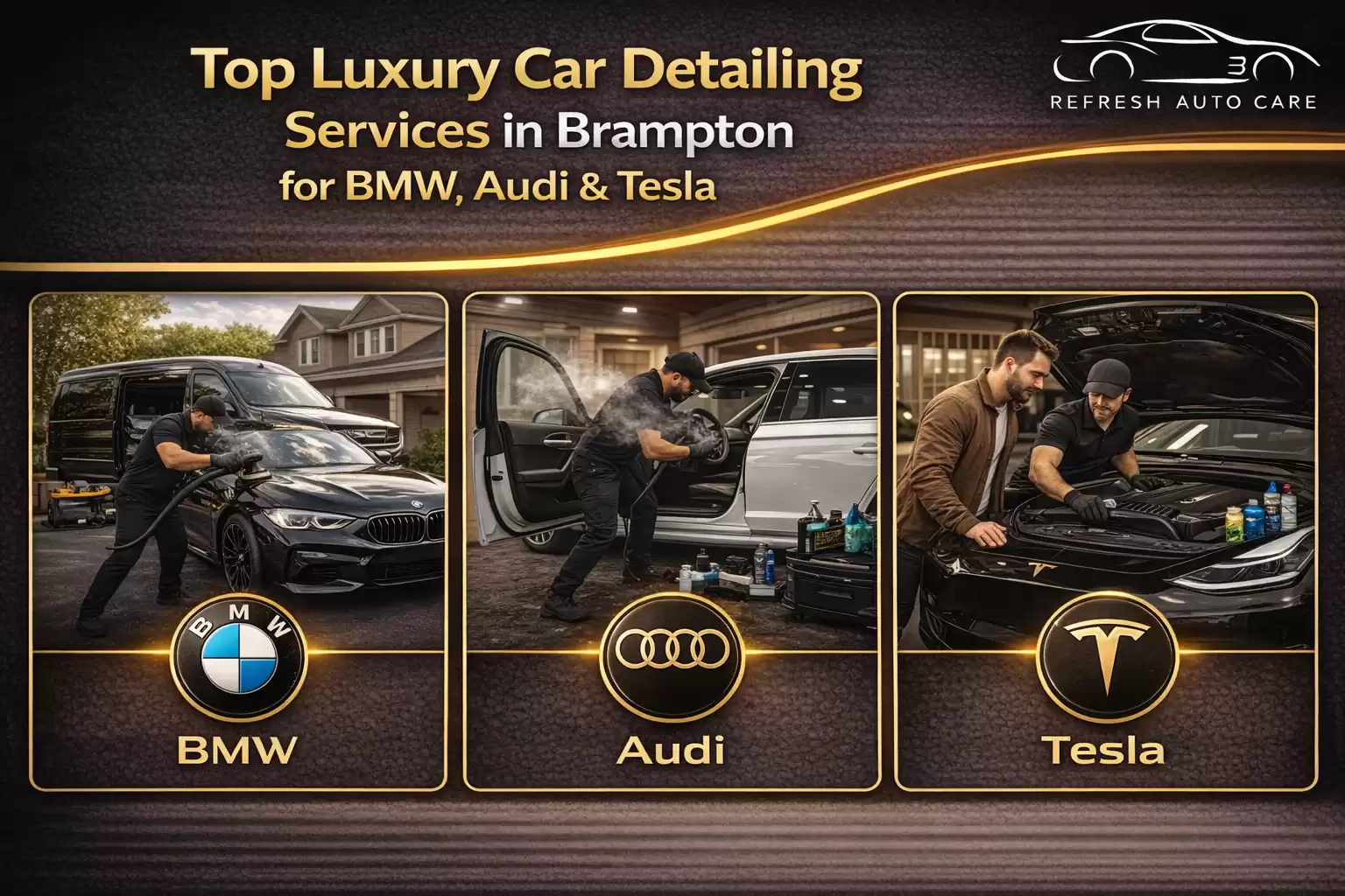 Top Luxury Car Detailing Services in Brampton for BMW, Audi & Tesla