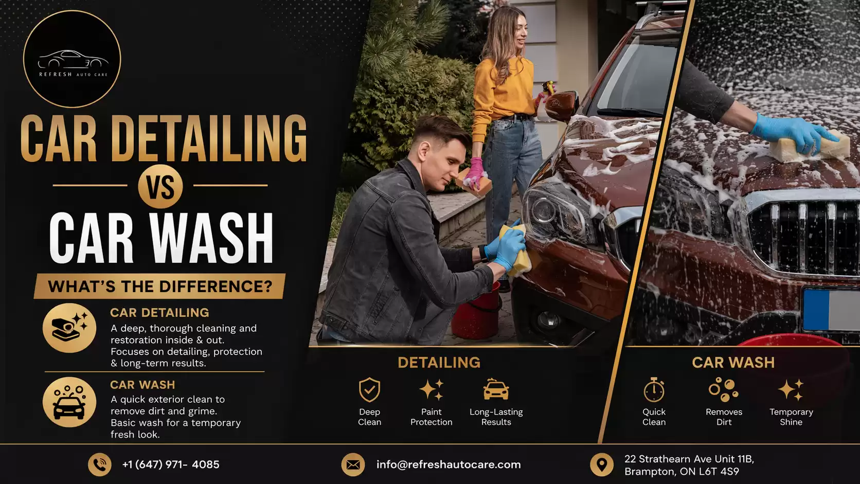 Car Detailing vs Car Wash – What's the Difference?