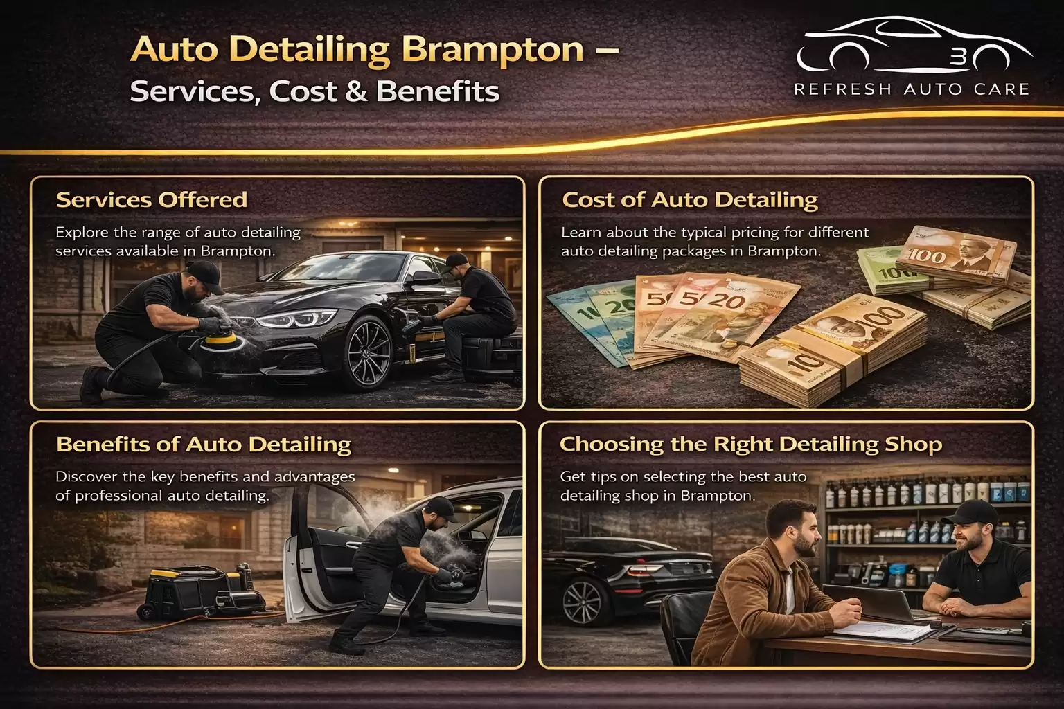 Auto Detailing Brampton – Services, Cost & Benefits