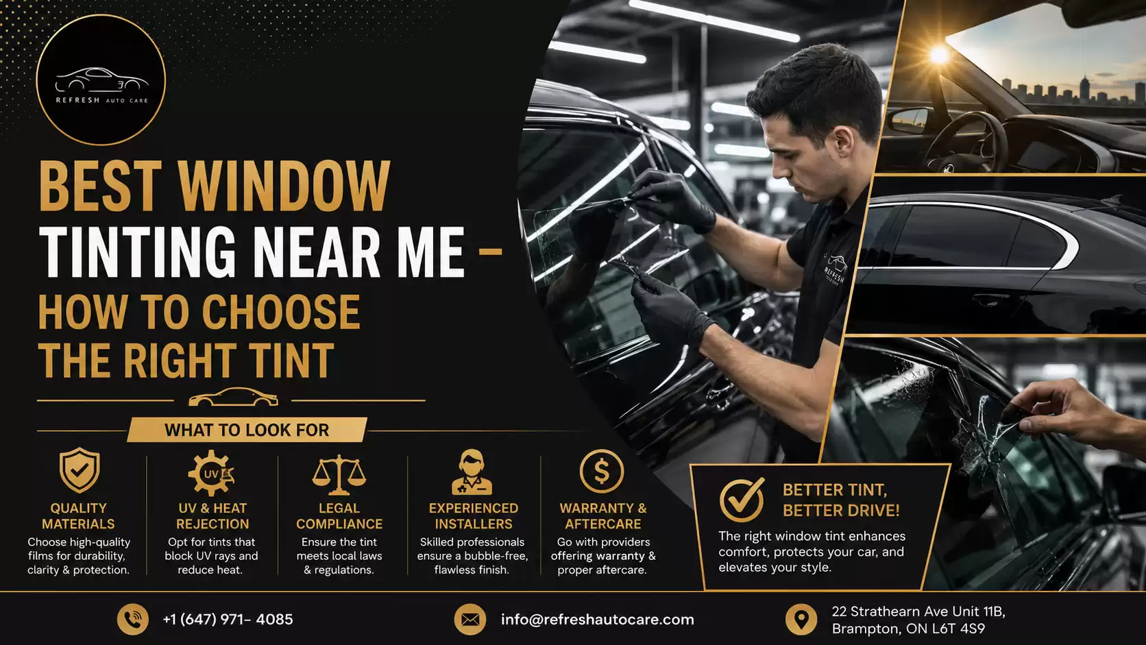 Best Window Tinting Near Me – How to Choose the Right Tint
