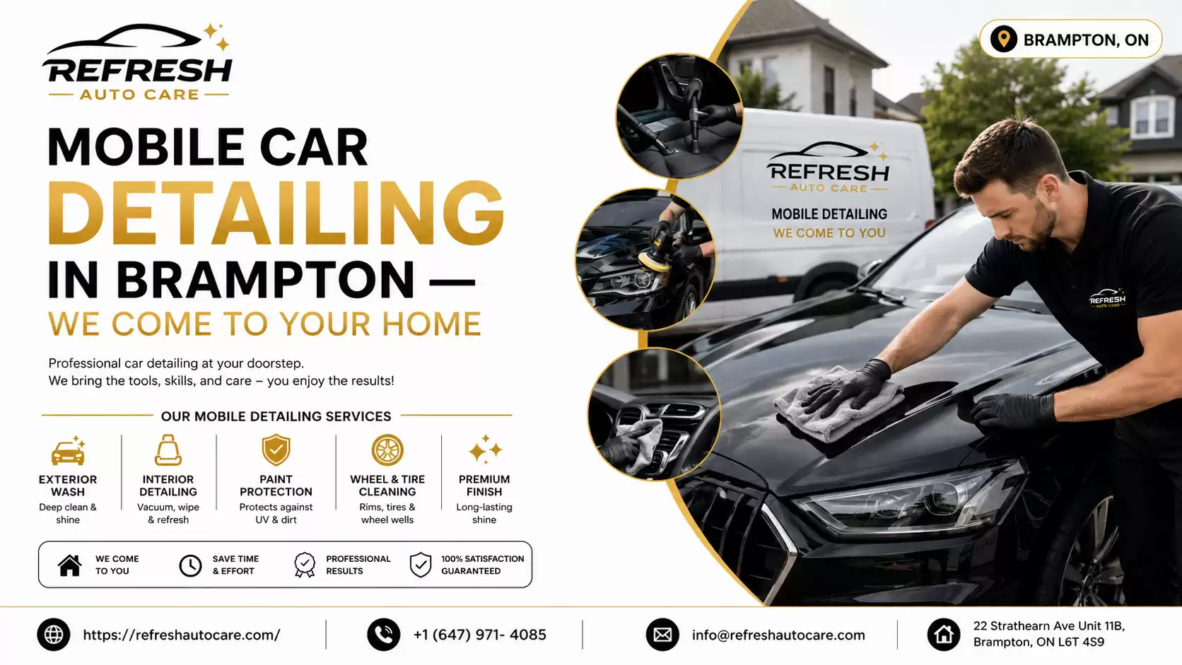 Mobile Car Detailing in Brampton — We Come to Your Home