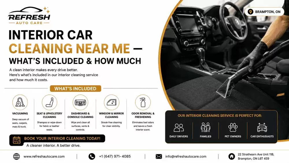 Interior Car Cleaning Near Me — What's Included & How Much?