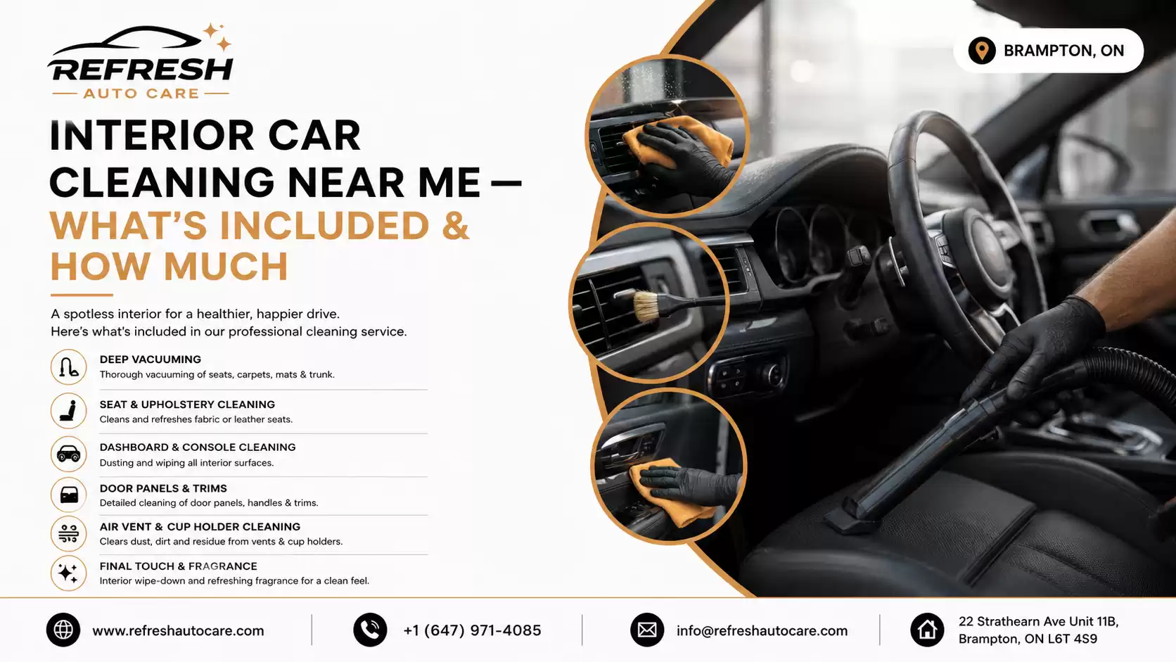 Interior Car Cleaning Near Me — What's Included & How Much?