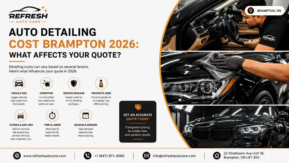 Auto Detailing Cost Brampton 2026: What Affects Your Quote?