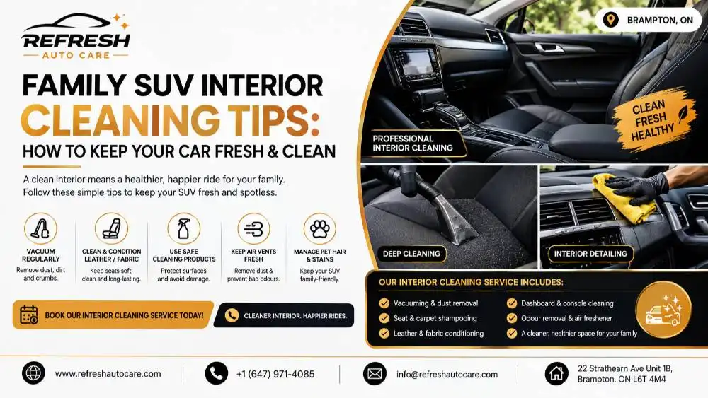 Family SUV Interior Cleaning Tips: How to Keep Your Car Fresh & Clean