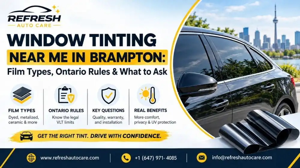 Window Tinting Near Me in Brampton: Film Types, Ontario Rules & What to Ask